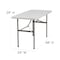 Flash Furniture Rectangle Folding Table, Plastic Top, White RB-2448-GG - alternate 4