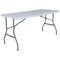 Flash Furniture Rectangle Bi-Fold Granite White Plastic Folding Ta, 27.25" W, 59.75" L, 28.25" H, Plastic Top RB-3060FH-RES-GG - alternate 2