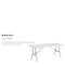 Flash Furniture Rectangle Folding Table, Plastic Top, White RB-3072FH-GG - alternate 5