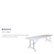 Flash Furniture Rectangle Folding Table, Plastic Top, White RB-3096ADJ-GG - alternate 6