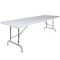 Flash Furniture Rectangle Folding Table, Plastic Top, White RB-3096ADJ-GG - alternate 5
