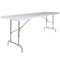 Flash Furniture Rectangle Folding Table, Plastic Top, White RB-3096ADJ-GG - alternate 10