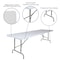 Flash Furniture Rectangle Folding Table, Plastic Top, White RB-3096ADJ-GG - alternate 8