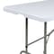 Flash Furniture Rectangle Folding Table, Plastic Top, White RB-3096ADJ-GG - alternate 2