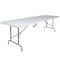 Flash Furniture Rectangle Folding Table, Plastic Top, White RB-3096FH-ADJ-GG - alternate 5