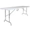 Flash Furniture Rectangle Folding Table, Plastic Top, White RB-3096FH-ADJ-GG - alternate 7