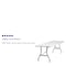 Flash Furniture Rectangle Folding Table, Plastic Top, White RB-3096-GG - alternate 2