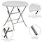Flash Furniture Round Folding Table, Plastic Top, White RB-32R-GW-GG - alternate 5