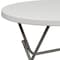 Flash Furniture Round Folding Table, Plastic Top, White RB-32R-GW-GG - alternate 8