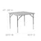 Flash Furniture Square Folding Table, Plastc, 34'' Sqr, Adj, Wht, Plastic Top, White RB-3434ADJ-GG - alternate 7