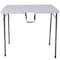 Flash Furniture Square Folding Table, Plastic Top, White RB-3434FH-GG - alternate 5