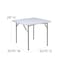 Flash Furniture Square Folding Table, Plastic Top, White RB-3434-GG - alternate 5