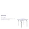 Flash Furniture Square Folding Table, Plastic Top, White RB-3434-GG - alternate 4