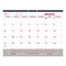Brownline Monthly Desk Pad Calendar, 22 x 17, White/Burgundy Sheets, 12-Month (Jan to Dec): 2025 C1731V - alternate 1