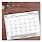 Brownline Monthly Desk Pad Calendar, 22 x 17, White/Burgundy Sheets, 12-Month (Jan to Dec): 2025 C1731V - alternate 4