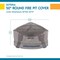 Duck Covers Soteria Grey RainProof Patio Round Fire Pit Cove, 50"x50" RFPR5024 - alternate 9
