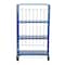 Vestil Blue Foldable/Nestable Roller Container 3 Shelf 990 lb 34 x 18 x 59 ROL-1834-3 - alternate 4