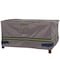 Duck Covers Soteria Grey RainProof Patio Square Ottoman Cover, 26"x26" ROT242418 - alternate 1