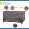 Duck Covers Soteria Grey RainProof Patio Rect. Ottoman Cover, 40"x36" ROT403618 - alternate 3