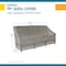 Duck Covers Soteria Grey RainProof Patio Sofa/Loveseat Cover, 37"x79" RSO793735 - alternate 3