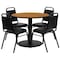 Flash Furniture Natural Lam, Banquet Chair, Rnd, 36" RSRB1003-GG - alternate 2