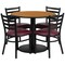 Flash Furniture Round Natural Laminate Table, 36" W, 36" L, 30" H, Laminate Top, Wood Grain RSRB1007-GG - alternate 2
