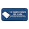 Kaboom Case of White Paper Pocket Folders, 11.75"x9.5", Twin Pockets hold 25 sheets ea, 11 pt tag board, PK250 50118cs - alternate 4
