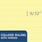 Roaring Spring Case of Canary Landscape Pads, 11"x9.5", 40 sheets, College Ruled, Perforated, Portrait Orientation, PK48 74501cs - alternate 3