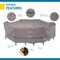 Duck Covers Soteria Grey RainProof Patio Rectangle Table Set Cover, 127"x84" RTO12784 - alternate 4