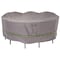 Duck Covers Soteria Grey RainProof Patio Round Table Set Cover, 76"x76" RTR07676 - alternate 1
