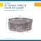 Duck Covers Soteria Grey RainProof Patio Round Table Set Cover, 76"x76" RTR07676 - alternate 10