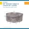 Duck Covers Soteria Grey RainProof Patio Round Table Set Cover, 90"x90" RTR09090 - alternate 8