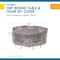 Duck Covers Soteria Grey RainProof Patio Round Table Set Cover, 108"x108" RTR108108 - alternate 7