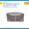 Duck Covers Soteria Grey RainProof Patio Square Table Set Co, 92"x92" RTS09292 - alternate 10