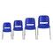 Flash Furniture Stach Chair, Navy w/Chrome Frame, 16"H RUT-16-NVY-CHR-GG - alternate 5