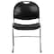 Flash Furniture Stack Chair, Chrome Frame, Blk, 800 lb. RUT-188-BK-CHR-GG - alternate 9