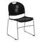 Flash Furniture Stack Chair, Frame, Black, 800 lb. Capacity RUT-188-BK-GG - alternate 3