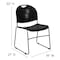 Flash Furniture Stack Chair, Frame, Black, 800 lb. Capacity RUT-188-BK-GG - alternate 2
