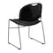 Flash Furniture Stack Chair, Frame, Black, 800 lb. Capacity RUT-188-BK-GG - alternate 5