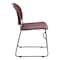 Flash Furniture Burgundy Plastic Sled Stack Chair RUT-188-BY-GG - alternate 10