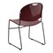 Flash Furniture Burgundy Plastic Sled Stack Chair RUT-188-BY-GG - alternate 7