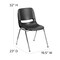 Flash Furniture Stack Chair, Plastic, Black, 18" H RUT-18-BK-CHR-GG - alternate 7