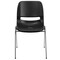 Flash Furniture Stack Chair, Plastic, Black, 18" H RUT-18-BK-CHR-GG - alternate 9