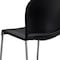 Flash Furniture Black Plastic Sled Stack Chair RUT-238A-BK-GG - alternate 5