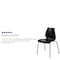 Flash Furniture Stack Chair, Plastic, Black, 17.25" H RUT-288-BK-GG - alternate 8