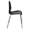 Flash Furniture Stack Chair, Plastic, Black, 17.25" H RUT-288-BK-GG - alternate 10