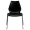 Flash Furniture Stack Chair, Plastic, Black, 17.25" H RUT-288-BK-GG - alternate 9