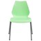 Flash Furniture Stack Chair, Plastic, Green w/Silver Frame RUT-288-GREEN-GG - alternate 10
