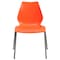 Flash Furniture Plastic Stack Chair, Orange RUT-288-ORANGE-GG - alternate 10