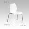 Flash Furniture Stack Chair w/Support, 770 lb. Capcty, Wht RUT-288-WHITE-GG - alternate 14